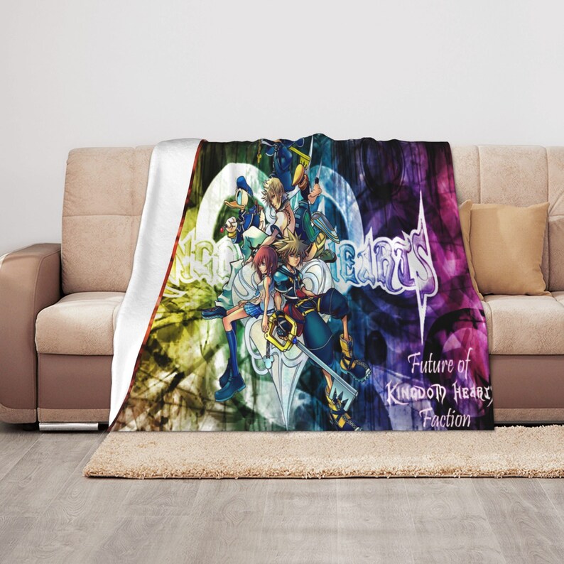 Disney Kingdom Hearts Custom Name Quilt Blanket - Great Gifts for Family and Home Decoration - Image 3