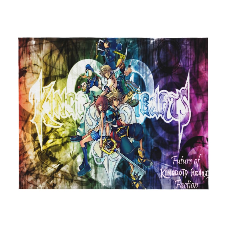 Disney Kingdom Hearts Custom Name Quilt Blanket - Great Gifts for Family and Home Decoration - Image 4