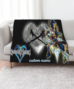 Disney Kingdom Hearts Quilt Bedding Set Blanket - Personalize Your Name for Home Decoration and Picnic