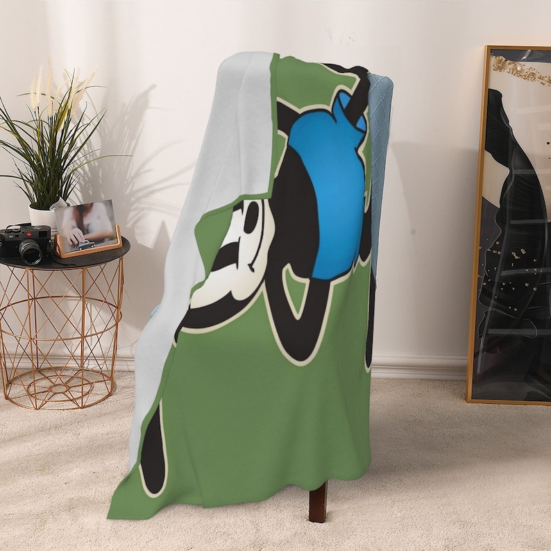 Disney Oswald The Lucky Rabbit Quilt Blanket Bedding Set: Ideal for Sofa Blanket and Home Decoration - Image 3