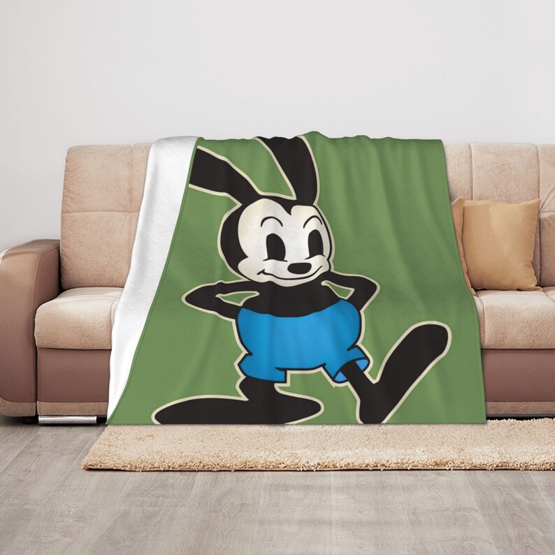Disney Oswald The Lucky Rabbit Quilt Blanket Bedding Set: Ideal for Sofa Blanket and Home Decoration - Image 4