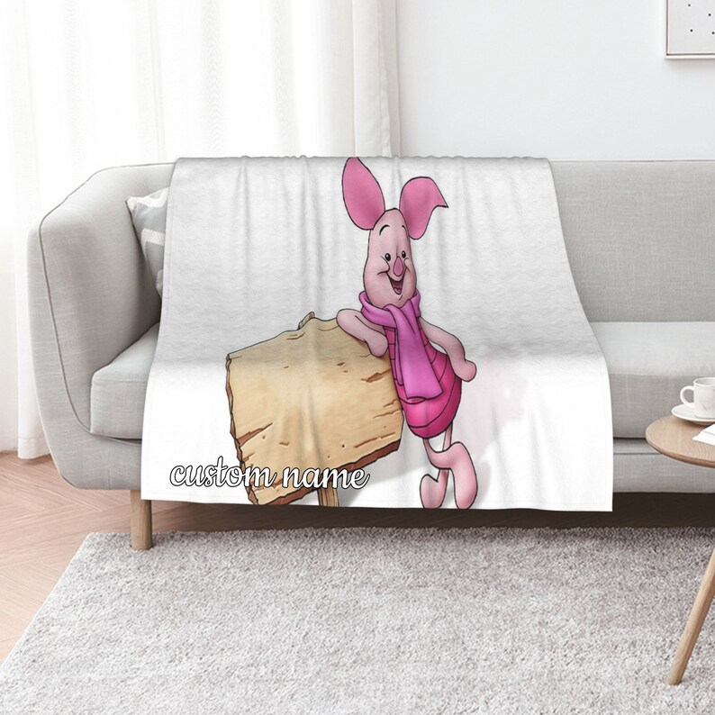 Disney Piglet Quilt Blanket: Great for Family Gift and Sofa Blanket - Image 2