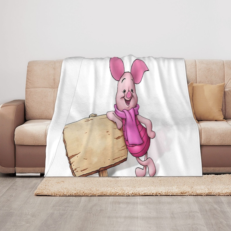 Disney Piglet Quilt Blanket: Great for Family Gift and Sofa Blanket - Image 4