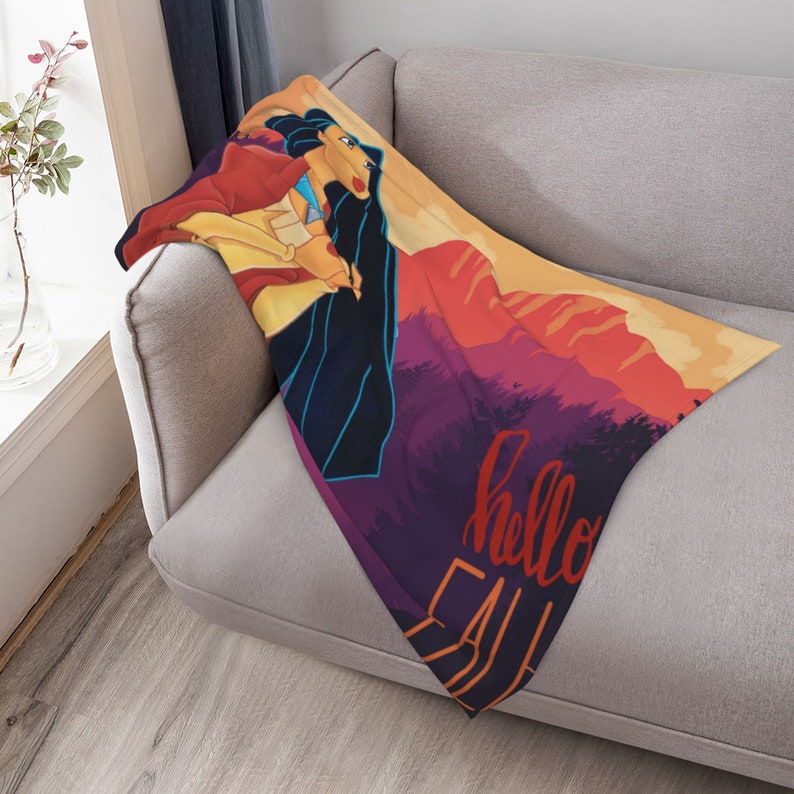 Disney Pocahontas II Journey to a New World Personalized Quilt Blanket - Perfect for Bedroom Decor - Image 4