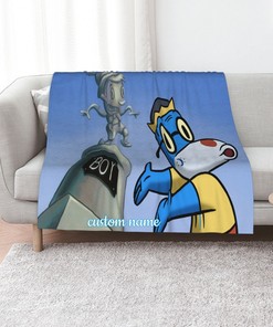 Disney Teacher's Pet Personalized Quilt Blanket - Perfect for Home Decoration and Movie Lovers