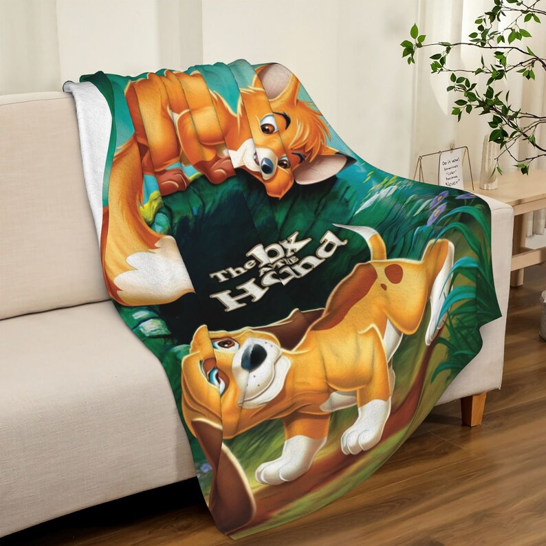 Disney The Fox And The Hound Custom Name Quilt Blanket - Great Gifts for Family and Home Decoration - Image 3