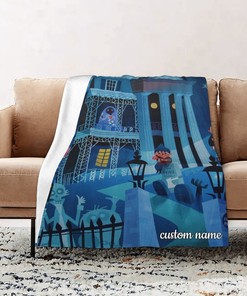 Disney The Haunted Mansion Quilt Bedding Set Blanket - Personalize Your Name for Home Decoration and Picnic