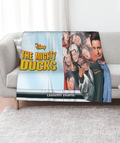 Disney The Mighty Ducks Quilt Blanket Bedding Set Personalized with Custom Name - Ideal for Home Decoration