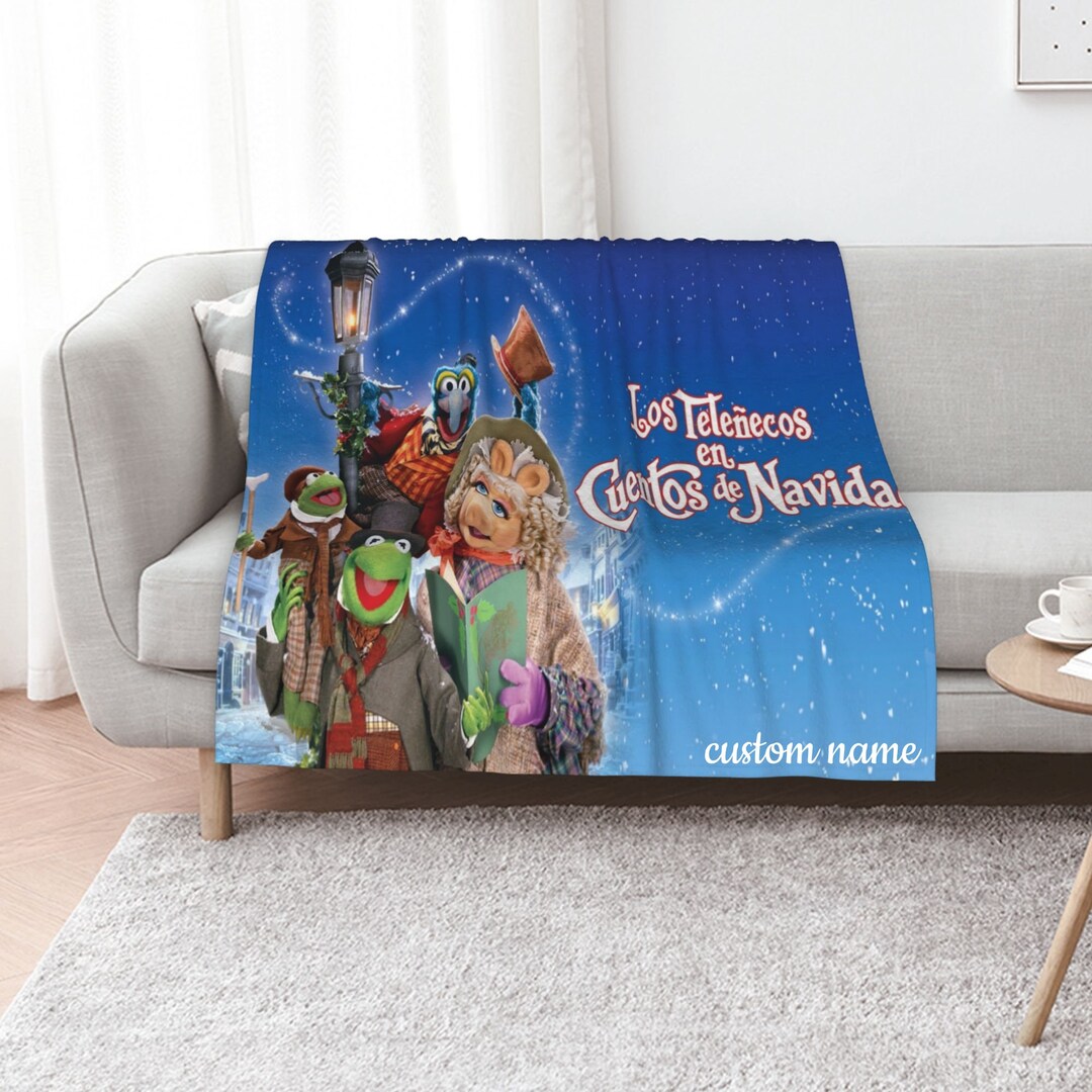 Disney The Muppet Christmas Carol Quilt Blanket Set - Perfect for Home Decoration, Sofa Blanket, Family Gifts
