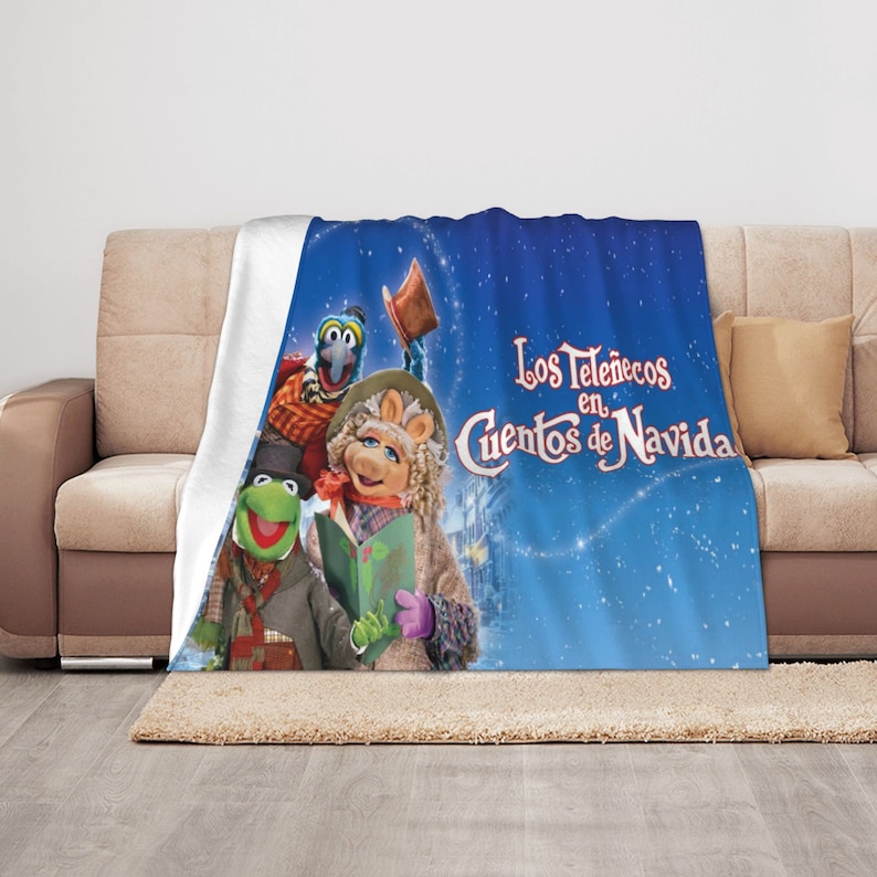 Disney The Muppet Christmas Carol Quilt Blanket Set - Perfect for Home Decoration, Sofa Blanket, Family Gifts - Image 3