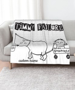 Disney Timmy Failure Quilt Bedding Set Blanket - Ideal for Picnic and Home Decoration