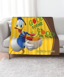 Donald Duck Quilt Blanket Bedding Set for Home Decoration and Picnic - Personalized Gifts for Family