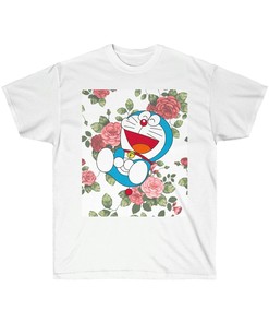 Doraemon Classic Tee - Robot Cat Anime Graphic Tee for Vintage Anime and Manga Fans and Lovers