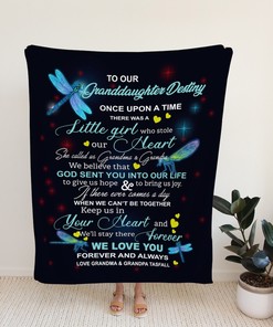 Dragonfly Quilt Blanket for Granddaughter - Great Gifts for Family