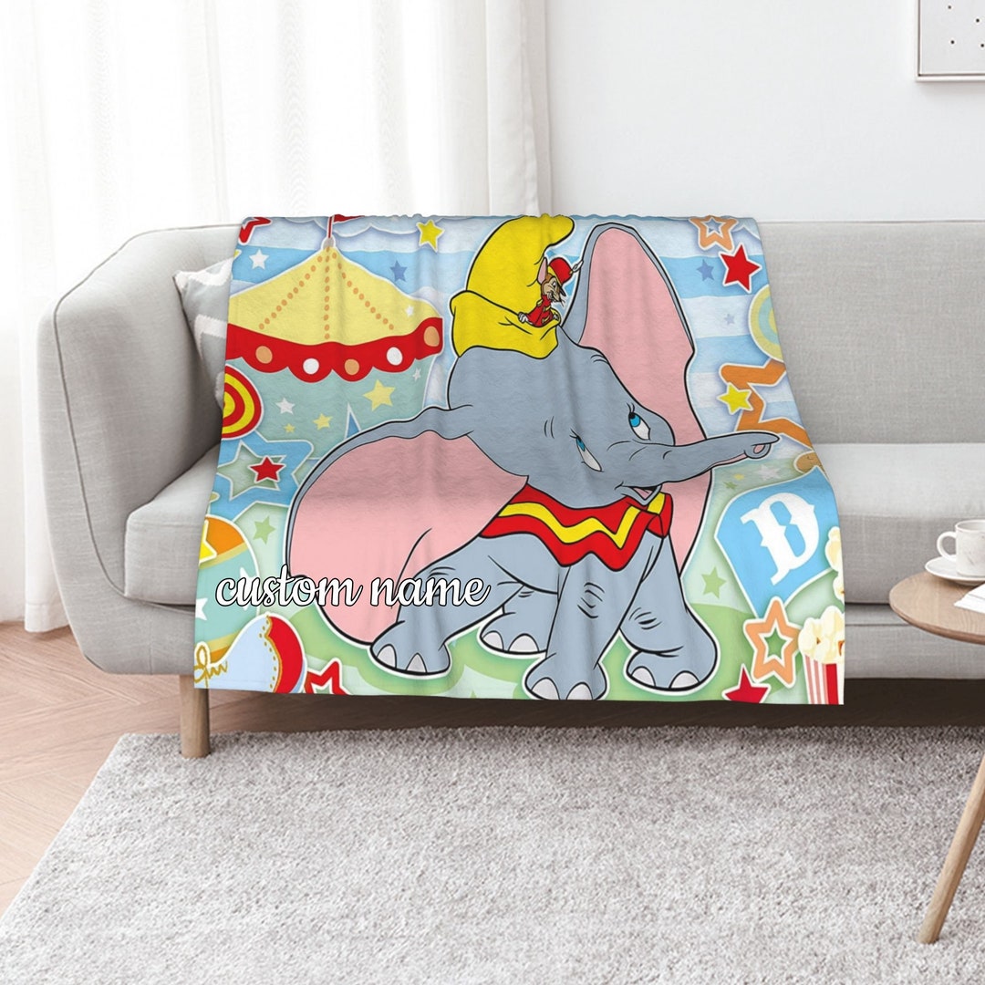 Dumbo Quilt Bedding Set Blanket - Personalized with Custom Name