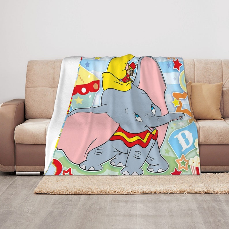 Dumbo Quilt Bedding Set Blanket - Personalized with Custom Name - Image 3