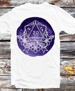 Dungeon Masters D20 RPG Players Dice in Space T-Shirt - Perfect Gamers and Sci-Fi Fans Gift: Gifts For Fans Included