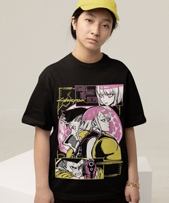 Edge Runner Yellow and Pink Shirt for Anime and Manga Lovers - Perfect Gift for Fans