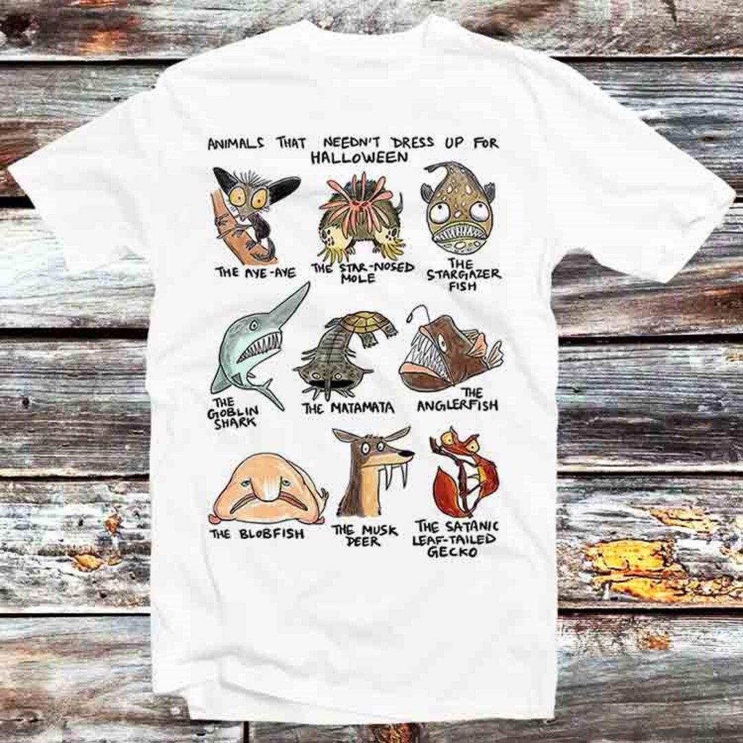 Eerie Scary Halloween Animals Tee - Cool Gift For Anime Lovers And Fans
