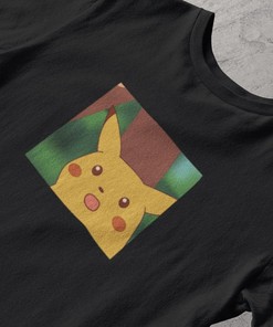 Electric Mouse Meme Graphic Tee - Funny Anime Shirt for Fans