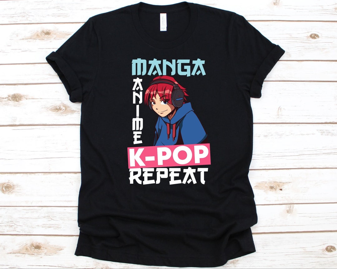 Enticing Anime and Korean Pop T-Shirt for Women, Perfect Gift for Manga Enthusiasts and K-Pop Fans, Ideal for Anime Lovers