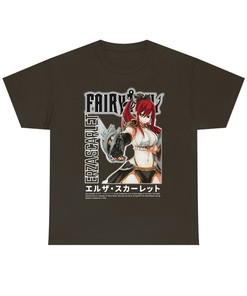 Erza's Anime Tee Active from Fairy Tail Series - The Best Anime Inspired Shirt for Him