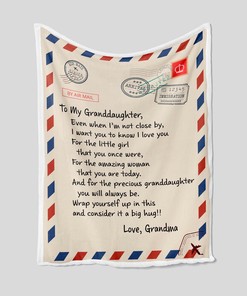 Family Throw Blanket with Custom Elephant Quilt for Granddaughter - Perfect for Home Decoration