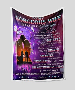 Family Throw Blanket with Custom Name for Wife - Great Gifts for Family, Home Decoration