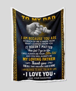 Father's Day Personalized Quilt Blanket For Dad - Great Gifts for Family