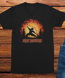Fire Bender Anime Tee - Unisex Tee, Graphic Manga Clothing for Fans & Lovers