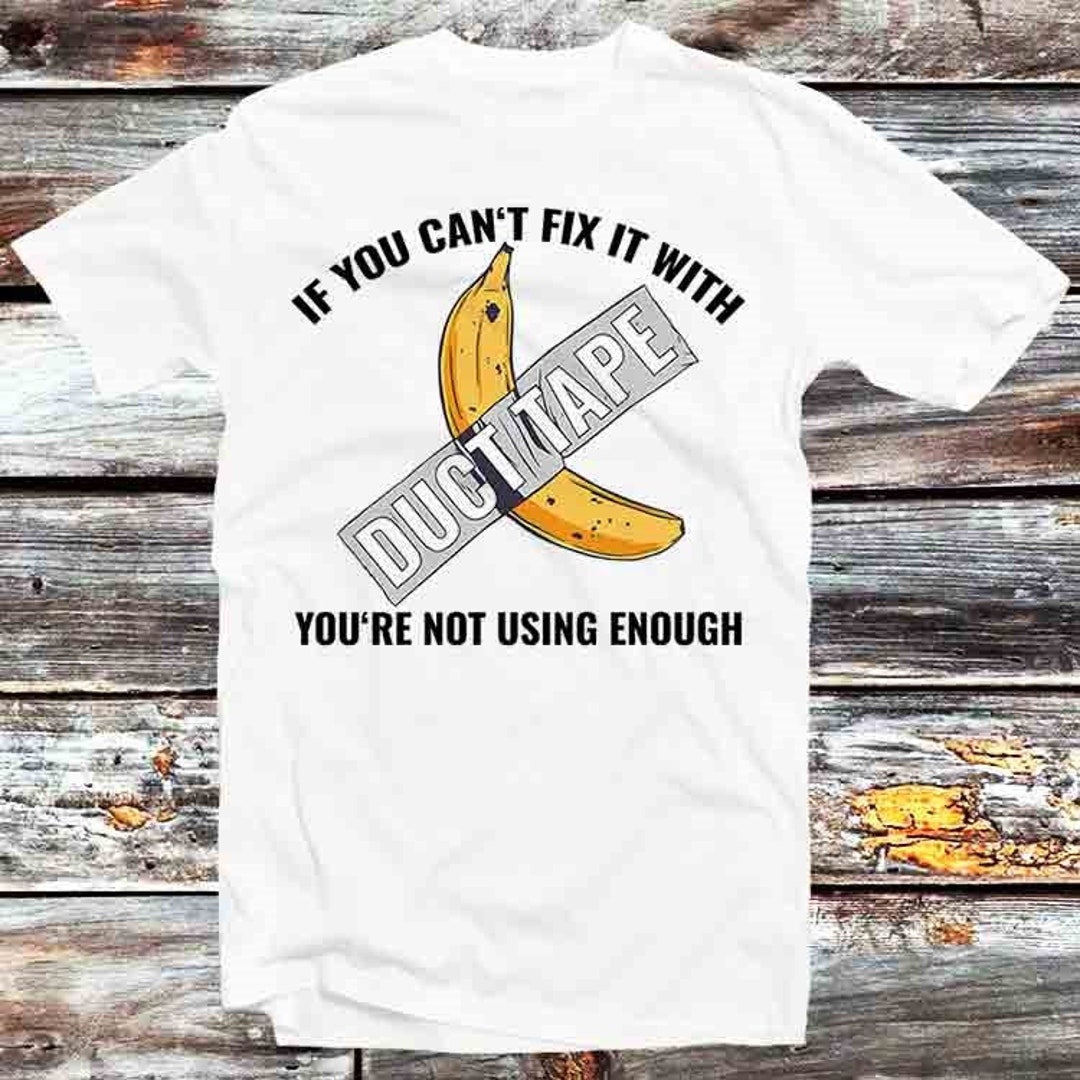 Fix It With Duct Tape Handyman T-Shirt - Vintage Retro Cool Gift for DIY Lovers