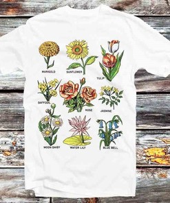 Flowers Sunflower Rose Tulip T-Shirt - Perfect Flower Lovers Gift: Gifts For Fans Included
