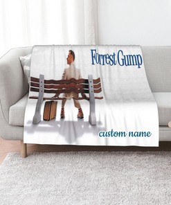 Forrest Gump Custom Name Quilt Blanket - Perfect for Bedroom Decor and Home Decoration