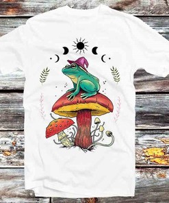 Frog Wizard Shroom T-Shirt - Amazing Gift For Anime Fans