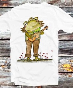 Frog and Toad Musician Tee - Fun Cartoon and Anime Fan Gift