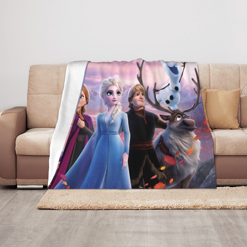 Frozen Quilt Blanket: Suitable for Living Room and Sofa Blanket - Image 4