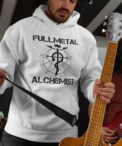 Fullmetal Alchemist Unisex Hoodie - Featuring Edward and Alphonse Elric Alongside Iconic Characters