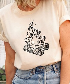 Funny Calcifer Howl's Moving Castle Sweatshirt - Otaku Lover Gift