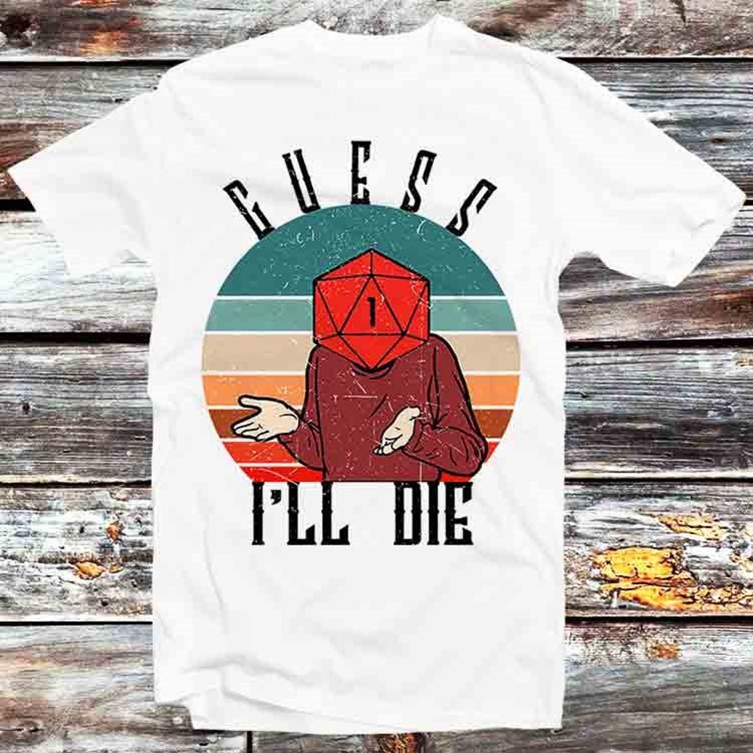 Funny D&D Dice Online Gaming Tee - Clever Anime/Cartoon Fan Gift with Gaming Theme