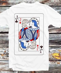 Gay Pride Jack Playing Card Tee - Fun Gift for LGBTQ+ Allies and Poker Fans