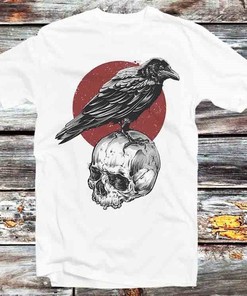 Ghetto Rise Up Crown and Skull Tee - Great for Hip Hop Fans, Retro Cartoon Anime Shirt