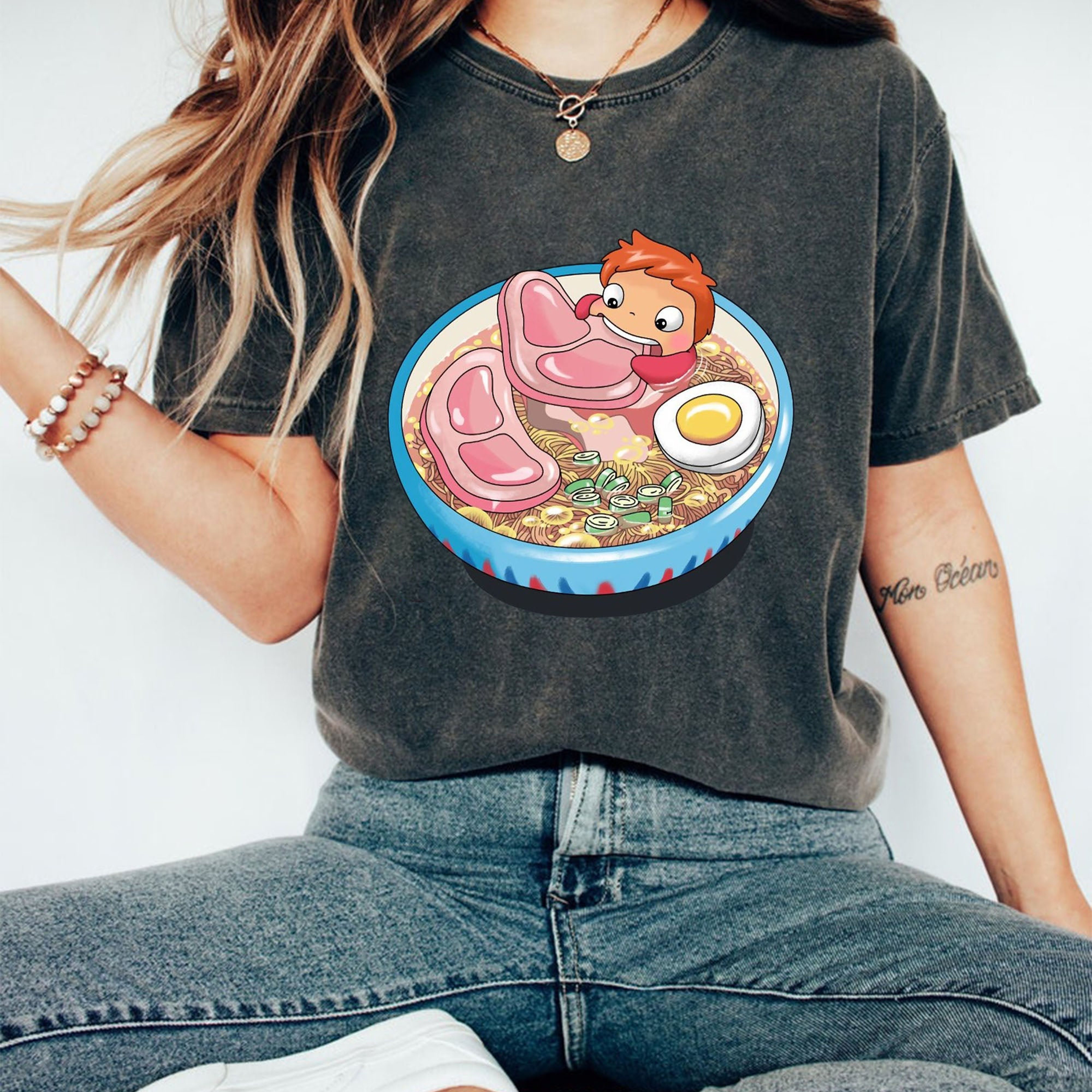 Ghibli's Ponyo Shirt, Miam Pullover and Sweatshirt for Anime Fans