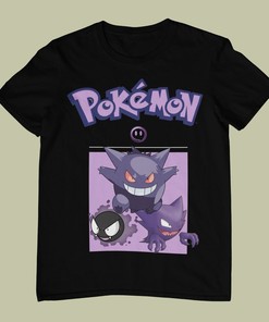 Ghost Mon Evolution Line T-Shirt - Gift Idea for Anime Fans