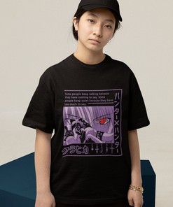Gift for Anime Lovers - Oversize Weeaboo Hoodie - Shounen Anime Crewneck Sweatshirt - Gothic Unisex Shirt