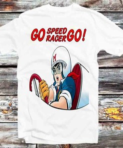 Go Speed Racer Go Vintage Style T-Shirt - Anime & Cartoon Gift for Racing Fans