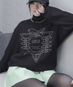 Goth Aesthetic Seele Symbol in Unisex Evangelion Sweatshirt