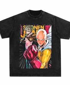 Gothic Anime Punch Tee, Unique T-Shirt for Anime Lovers