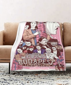 Grand Budapest Hotel Personalized Quilt Blanket for Home Decoration