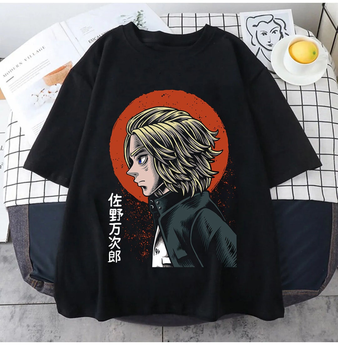 Graphic Anime Tee and Harajuku Clothing Unisex Cotton Anime T-Shirt - Anime Lover Gifts