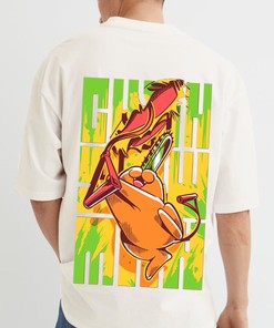 Graphic T-Shirt with Anime Print for Anime Fans